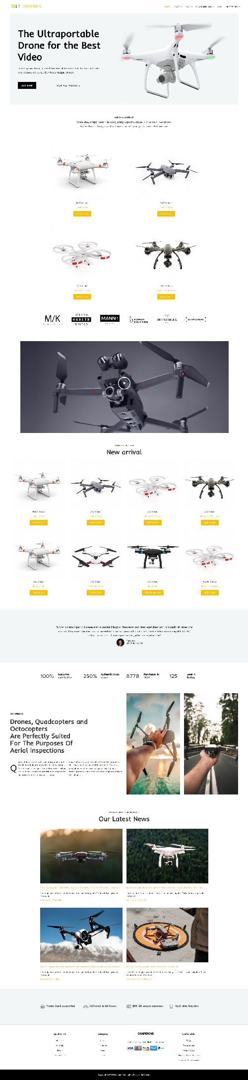 LT Drones - Drones eCommerce J2Store Joomla 4 Template