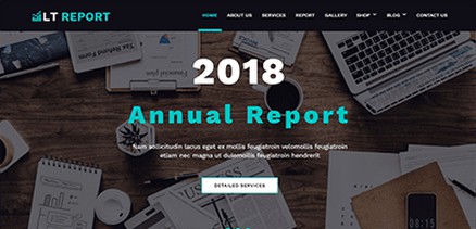 LT Report - Responsive Financial Reporting Joomla 4 Template