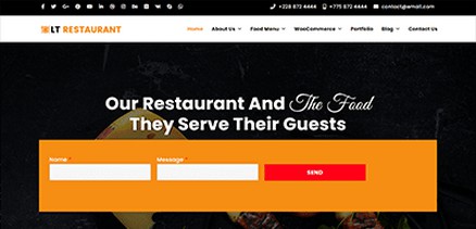 LT Restaurant - Restaurant and Fast Food Joomla 4 Template