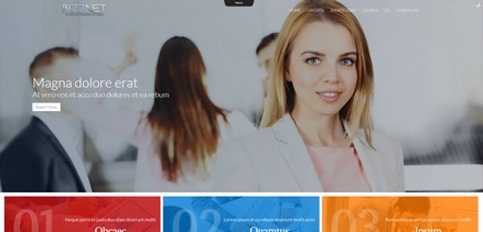 Ol Bizznet - Joomla Template Business Corporate Websites