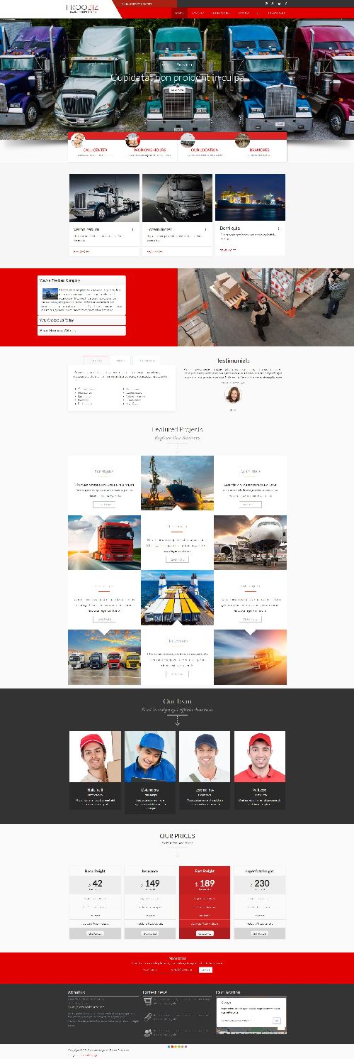 Ol Froobiz - Joomla Template for Shipping Logistic Sites