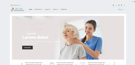 Inax - Therapy and Rehabilitation Joomla Template