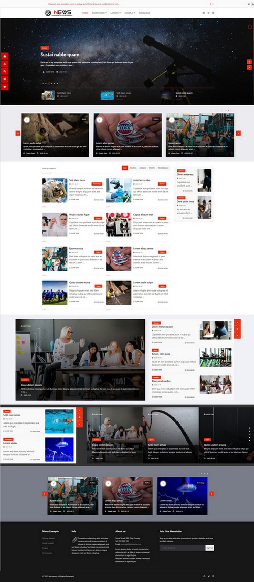 News - News Magazine Online Portal Joomla 4 Template