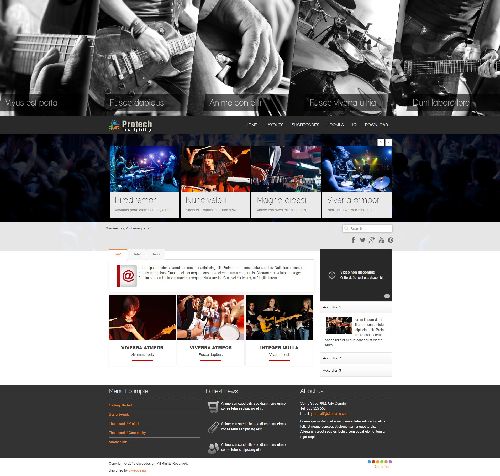 Ol Protech - Responsive Music Websites Joomla Template