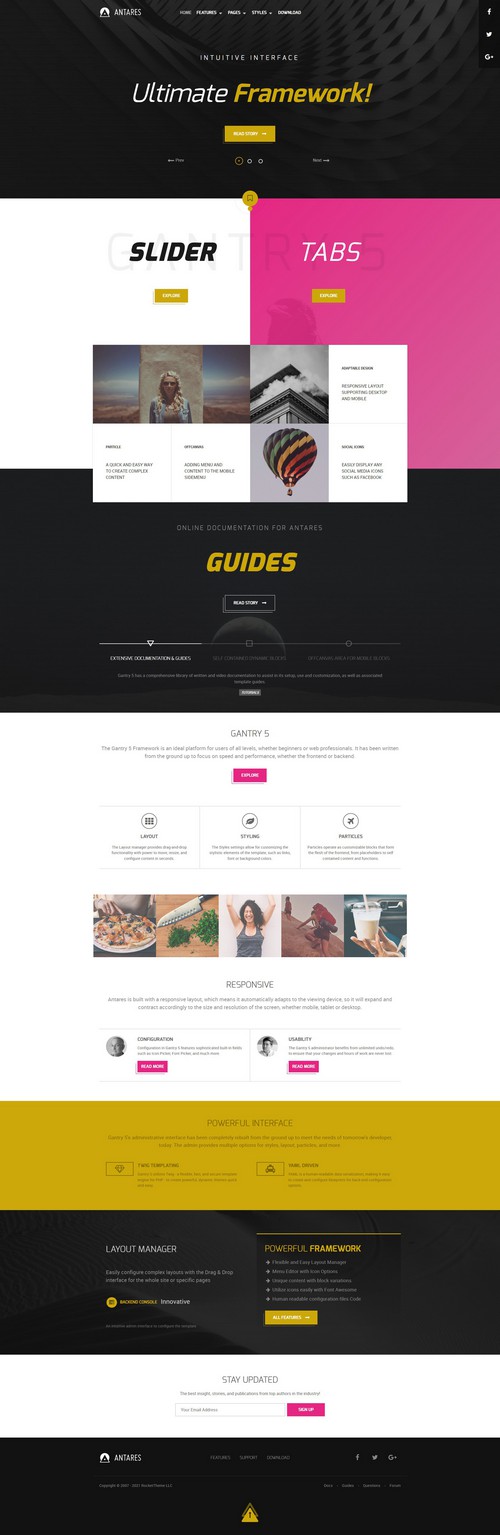 Antares - Creative Agency and startups Joomla Template