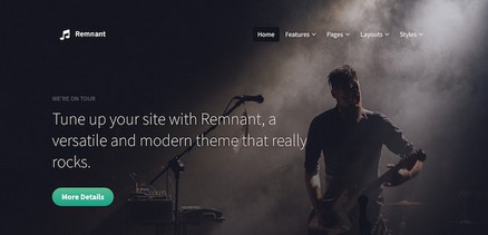Remnant - Concerts, events, shows, Joomla 4  Template