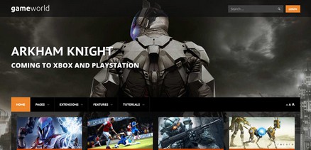 Game World - Gaming and Video Games Websites Joomla 4 Template