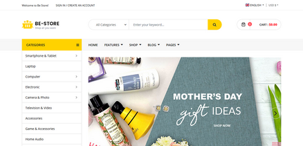 BeStore - Multipurpose Online Shop Joomla eCommerce Template