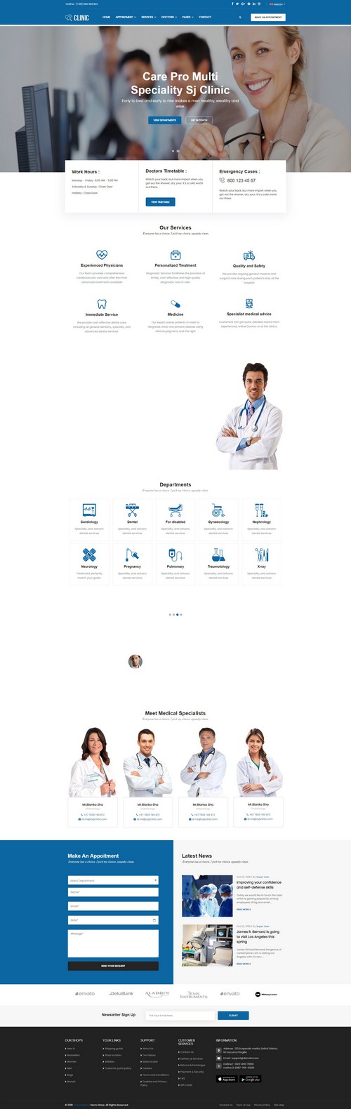 Clinic - Elegant Clinic & Healthcare Responsive Joomla Template