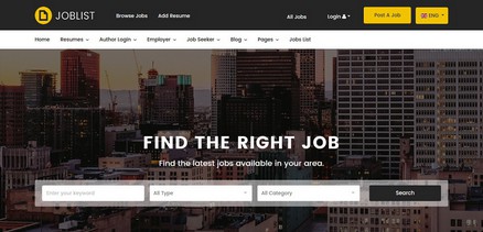 JobList - Joomla 4 Template for Job Portal and Recruitment