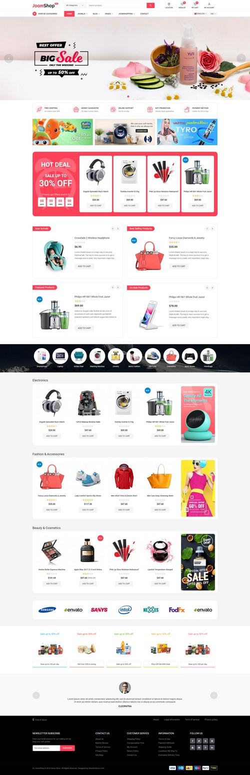 JoomShop - Joomla 4 Template for Multipurpose Online Stores