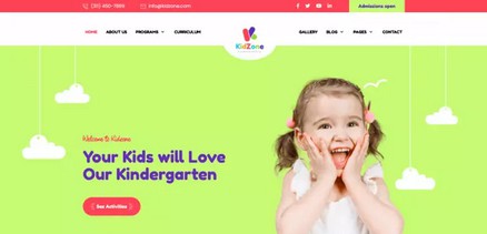 Kidzone - Joomla 4 Template for Kindergarten and Preschools