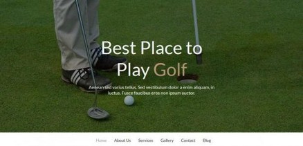Golf - Responsive Academy Club Joomla 4 Template Websites