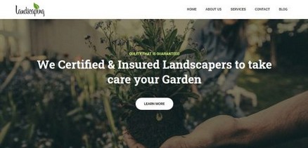 Landscaping - Lawn & Gardening Care Free Joomla 4 Template