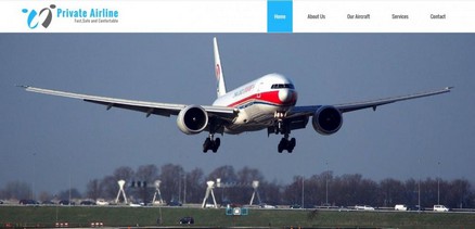 Private Airline - Airline Services Sites Joomla 4 Template