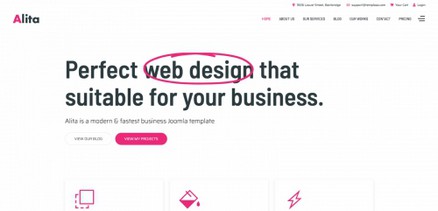 Alita - Web Design, Marketing & Portfolio Joomla 4 Template