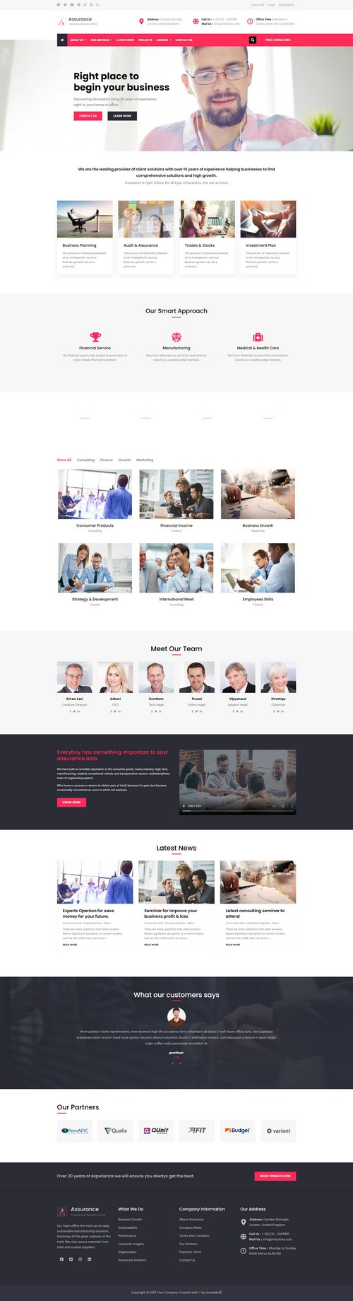Assurance - Consulting Business Joomla Template