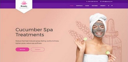Beauty - SPA, Beauty salons Websites Joomla Template