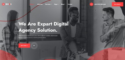 Bixos - Business & Digital Agency Joomla Template