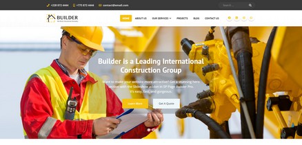 Builder - Building & Construction Websites Joomla 4 Template