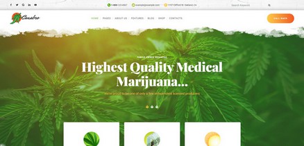 Canabro - Responsive Medical Marijuana Websites Joomla Template