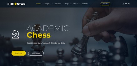 Chesstar - Chess Club and Personal Trainer Joomla 4 Template