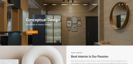 Cohous - Interior Design Helix Ultimate Joomla 4 Template