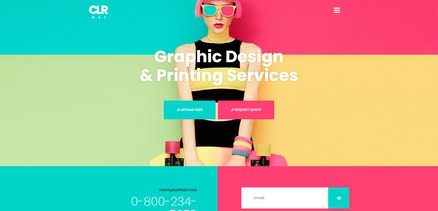 ColorWay - Printing Design Service Joomla Template