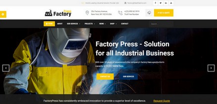 Factory Press - Professional Industrial Business Joomla 4 Template