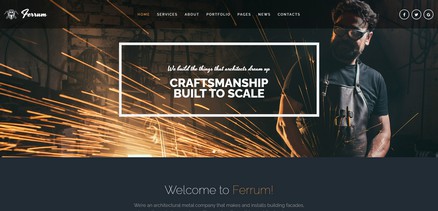 Ferrum - Welding And Metal Works Joomla 4 Template