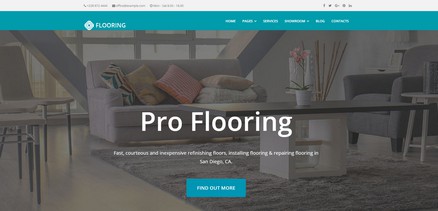 Flooring - Floor Repair / Refinish Joomla 4 Website Template