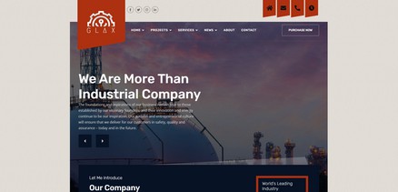 Glax - Joomla Template Modern Industry and Construction