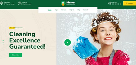 Klenar - Professional Cleaning Services Joomla Template