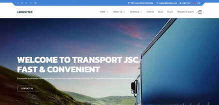Logistics -  Joomla Template for logistics, trucking, transportation companies