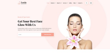 Luxia - Beauty Salon & Spa Center Joomla Template