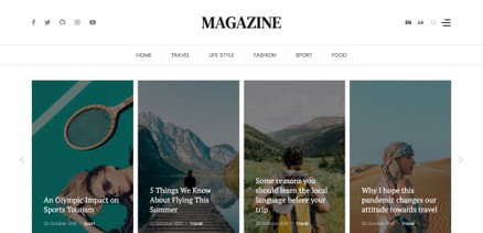 Magazine Joomla template