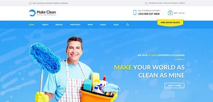 Make Clean - Cleaning Company Professional Joomla 4 Template