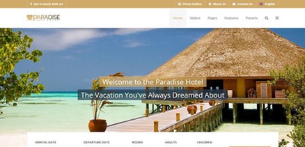 Paradise - Joomla Template for Hotel, Service Apartment
