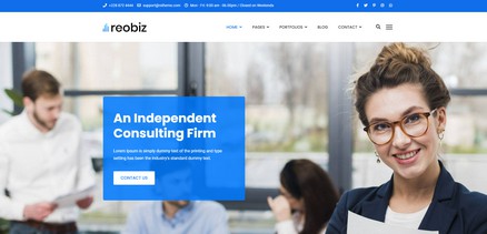 Reobiz - Responsive Consulting Business Joomla 4 Template