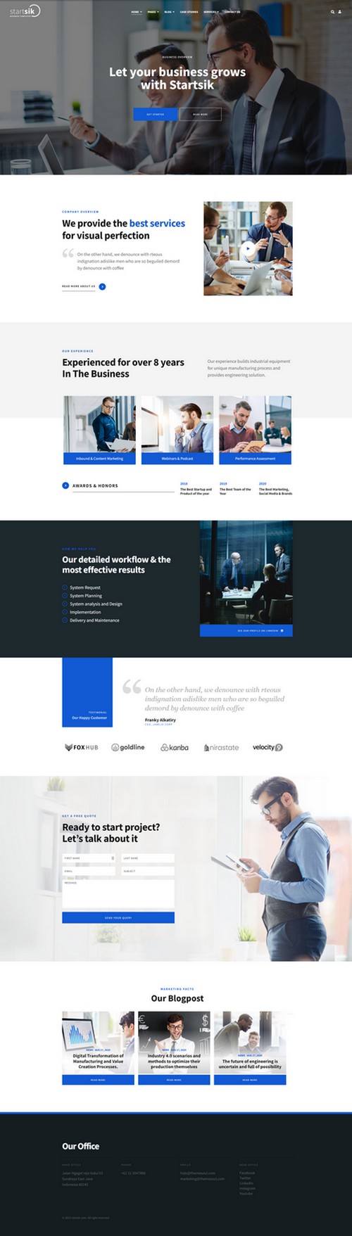 Startsik - Business and Professional Consulting Joomla 4 Template