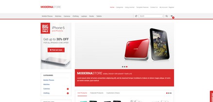 Moderna Store - Responsive shop virtuemart template for Joomla