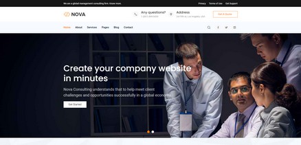 Nova - Joomla 4 Template for Agency, Startup, Consulting